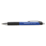 Universal™ Comfort Grip Ballpoint Pen, Retractable, Medium 1 mm, Blue Ink, Blue/Black Barrel, Dozen (UNV15541) 1 Dozen