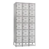 Safco® Three-Column Box Locker, 36w x 18d x 78h, Two-Tone Gray (SAF5527GR) Each