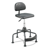 Safco® Task Master Economy Industrial Chair, Supports Up to 250 lb, 17" to 35" Seat Height, Black (SAF5117) Each