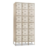 Safco® Three-Column Box Locker, 36w x 18d x 78h, Two-Tone Tan (SAF5527TN) Each