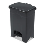 Safco® Plastic Step-On Receptacle, 4 gal, Plastic, Black (SAF9710BL) Each
