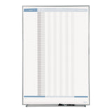 Quartet® Matrix Employee In/Out Board, Up to 36 Employees, 34 x 23, White Surface, Silver Aluminum Frame (QRT33705) Each