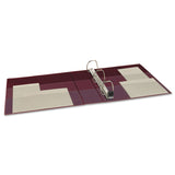 Avery® Heavy-Duty Non-View Binder with DuraHinge and One Touch EZD Rings, 3 Rings, 2" Capacity, 11 x 8.5, Maroon (AVE79362) Each