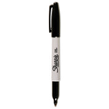 Sharpie® Fine Bullet Tip Permanent Marker, Black, Dozen (SAN1812419) Pack of 12