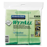 WypAll® Microfiber Cloths, Reusable, 15.75 x 15.75, Green, 6/Pack (KCC83630) Box of 6