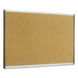 Quartet® ARC Frame Cubicle Cork Board, 30 x 18, Tan Surface, Silver Aluminum Frame (QRTARCB3018) Each