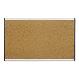 Quartet® ARC Frame Cubicle Cork Board, 30 x 18, Tan Surface, Silver Aluminum Frame (QRTARCB3018) Each