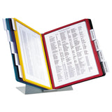 Durable® VARIO Reference Desktop System, 10 Panels, Assorted Borders and Panels (DBL536000) Each