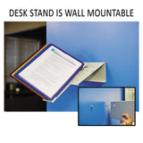 Durable® VARIO Reference Desktop System, 10 Panels, Assorted Borders and Panels (DBL536000) Each