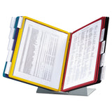 Durable® VARIO Reference Desktop System, 10 Panels, Assorted Borders and Panels (DBL536000) Each