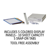 Durable® VARIO Wall Reference System, 5 Panels, Letter, Asst. Borders and Panels (DBL555200) Each