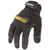 Ironclad General Utility Spandex Gloves, Black, Large, Pair (IRNGUG04L) 1 Pair