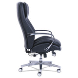 La-Z-Boy® Commercial 2000 Big/Tall Executive Chair, Lumbar, Supports 400 lb, 20.25" to 23.25" Seat Height, Black Seat/Back, Silver Base (LZB48956) Each