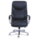 La-Z-Boy® Commercial 2000 Big/Tall Executive Chair, Supports Up to 400 lb, 20.5" to 23.5" Seat Height, Black Seat/Back, Silver Base (LZB48968) Each