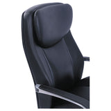 La-Z-Boy® Commercial 2000 Big/Tall Executive Chair, Lumbar, Supports 400 lb, 20.25" to 23.25" Seat Height, Black Seat/Back, Silver Base (LZB48956) Each