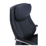 La-Z-Boy® Commercial 2000 High-Back Executive Chair, Supports Up to 300 lb, 20.25" to 23.25" Seat Height, Black Seat/Back, Silver Base (LZB48958) Each