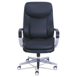 La-Z-Boy® Commercial 2000 High-Back Executive Chair, Supports Up to 300 lb, 20.25" to 23.25" Seat Height, Black Seat/Back, Silver Base (LZB48958) Each