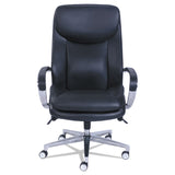 La-Z-Boy® Commercial 2000 Big/Tall Executive Chair, Lumbar, Supports 400 lb, 20.25" to 23.25" Seat Height, Black Seat/Back, Silver Base (LZB48956) Each