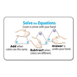 TREND® Three-Corner Flash Cards, Addition/Subtraction, 5.5 x 5.5, 48/Set (TEPT1670) Each