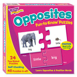 TREND® Fun to Know Puzzles, Opposites, Ages 3 and Up, 24 Puzzles (TEPT36004) Each