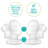 Evenflo AdvancedFit™ Flange System For Evenflo Advanced Double Electric Breast Pump (1041162_CS) 12/CS