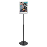 Durable® Sherpa Infobase Sign Stand, Acrylic/Metal, 40" to 60" High, Gray (DBL558957) Each