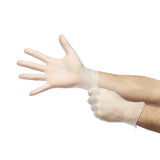 McKesson Confiderm® Exam Glove Large NonSterile Vinyl Standard Cuff Length Smooth Clear Not Rated (871024_BX) 50/BX