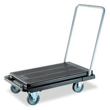 deflecto® Heavy-Duty Platform Cart, 300 lb Capacity, 21 x 32.5 x 37.5, Black (DEFCRT550004) Each