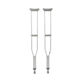McKesson Underarm Crutches Tall Adult 5 Foot 10 Inch to 6 Foot 6 Inch User Height Aluminum Frame 350 lbs. Weight Capacity (1065231_CS) 8/CS