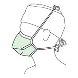 Halyard Surgical Mask Not Rated Tie Closure One Size Fits Most (188500_BX) 50/BX