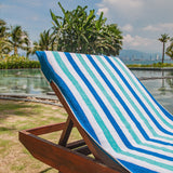 Hospeco® Cabo Cabana Chaise Cover 30x85 Navy/Blue, Pack of 2 (CC-CABOCABANA-NV/BL) Pack of 2
