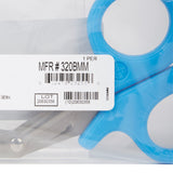 McKesson Medicut™ Trauma Shears 7-1/4 Inch Length Medical Grade Stainless Steel Blue Finger Ring Handle Angled Blunt Tip / Blunt Tip (1078271_EA) 1/EA