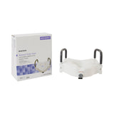 McKesson Raised Toilet Seat with Arms 5 Inch Height Standard / Elongated 300 lbs. Weight Capacity (1065229_EA) 1/EA