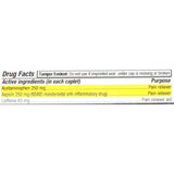 McKesson Brand Pain Relief 250 mg - 250 mg - 65 mg Strength Acetaminophen / Aspirin / Caffeine Caplet 100 per Bottle (868383_BT) 100/BT