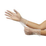 McKesson Exam Glove X-Small NonSterile Vinyl Standard Cuff Length Smooth Clear Not Rated (712735_BX) 1/BX