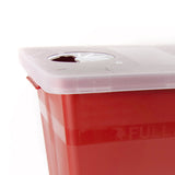 McKesson Prevent® Sharps Container Red Base 13-3/4 W X 13-3/4 D X 14 H Inch Horizontal / Vertical Entry 8 Gallon (1011861_EA) 1/EA