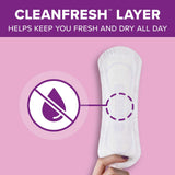 Poise® Fresh Protection™ Bladder Control Pad 8-1/2 Inch Length Light Absorbency Sodium Polyacrylate Core One Size Fits Most (938558_CS) 264/CS