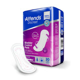 Attends® Discreet Maximum Bladder Control Pad 13 Inch Length Heavy Absorbency Polymer Core One Size Fits Most (1039117_BG) 20/BG