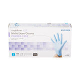 McKesson Confiderm® 4.5C Exam Glove Large NonSterile Nitrile Standard Cuff Length Textured Fingertips Blue Chemo Tested (921604_BX) 100/BX