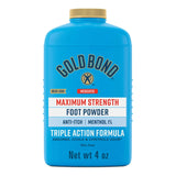 Gold Bond® Maximum Strength Foot Powder 4 oz. Scented Shaker Bottle Menthol 1% (1230684_EA) 1/EA