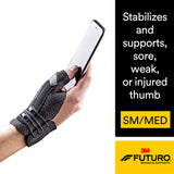 3M™ Futuro™ Deluxe Thumb Stabilizer Adult Small / Medium Lacing System Left or Right Hand Black (1124574_EA) 1/EA