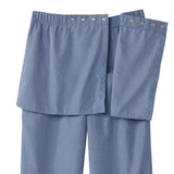 Silverts® Adaptive Pants Open Back Small Heather Chambray Blue Female (1227142_EA) 1/EA