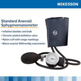 McKesson Brand Aneroid Sphygmomanometer Unit Large Adult Cuff Nylon Cuff 34 - 50 cm Pocket Aneroid (803198_BX) 1/BX
