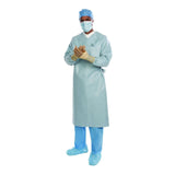 Aero Chrome Surgical Gown X-Large Silver NonSterile AAMI Level 4 Disposable (1114309_CS) 32/CS