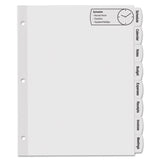 Avery® Big Tab Printable Large White Label Tab Dividers, 8-Tab, 11 x 8.5, White, 20 Sets (AVE14441) Box of 20