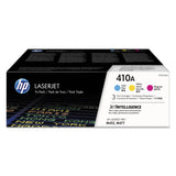 HP HP 410A, (CF251A-M) 3-Pack Cyan/Magenta/Yellow Original LaserJet Toner Cartridges (HEWCF251AM) Pack of 3
