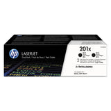 HP HP 201X, (CF400X-D) 2-Pack High-Yield Black Original LaserJet Toner Cartridges (HEWCF400XD) Pack of 2