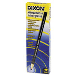Dixon® China Marker, Black, Thin Lead, Dozen (DIX00081) Case of 12