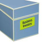 Avery® High-Vis Removable Laser/Inkjet ID Labels, 2 x 4, Asst. Neon, 120/Pack (AVE6481) Pack of 120