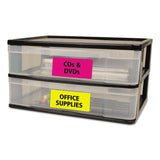 Avery® High-Vis Removable Laser/Inkjet ID Labels, 2 x 4, Asst. Neon, 120/Pack (AVE6481) Pack of 120